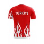 Kişiye Özel Futbol Forması - 807 Modeli - Alev Desenli Türkiye