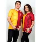 Çiftlere Özel Futbol Forması Kombini - Sarı & Kırmızı
