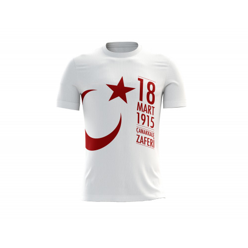 18 Mart Çanakkale Zaferi Tören Etkinliklere Özel - Beyaz Kappa Tişört