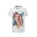 BTS - RM - Dijital Baskılı Beyaz Unisex T-Shirt 06