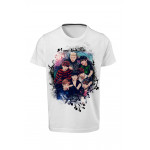 BTS - All Stars - Dijital Baskılı Beyaz Unisex T-Shirt 01