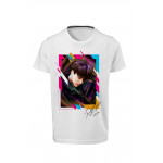 BTS - Kim Seok-jin - Dijital Baskılı Beyaz Unisex T-Shirt 05