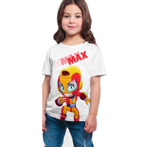Brawl Stars - Max - Ön / Arka Dijital Baskılı T-Shirt