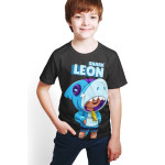 Brawl Stars - Shark Leon - Ön / Arka Dijital Baskılı T-Shirt