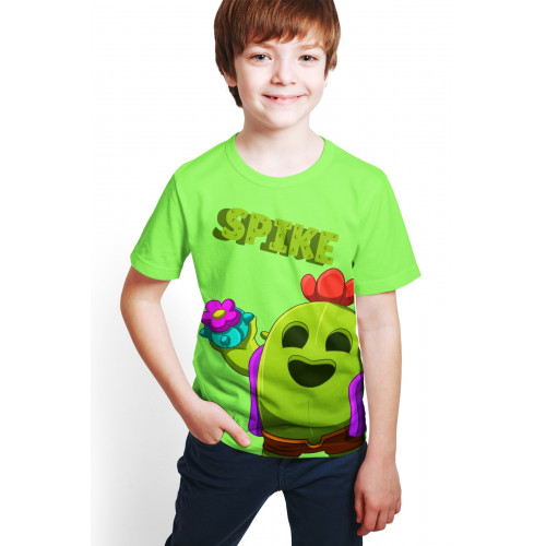 Brawl Stars - Spike - Ön / Arka Dijital Baskılı T-Shirt