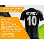 Kişiye Özel Futbol Forması - Siyah & Beyaz 18