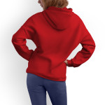 ACR Belden Oturtmalı Kapüşonlu Kırmızı Kadın Sweatshirt